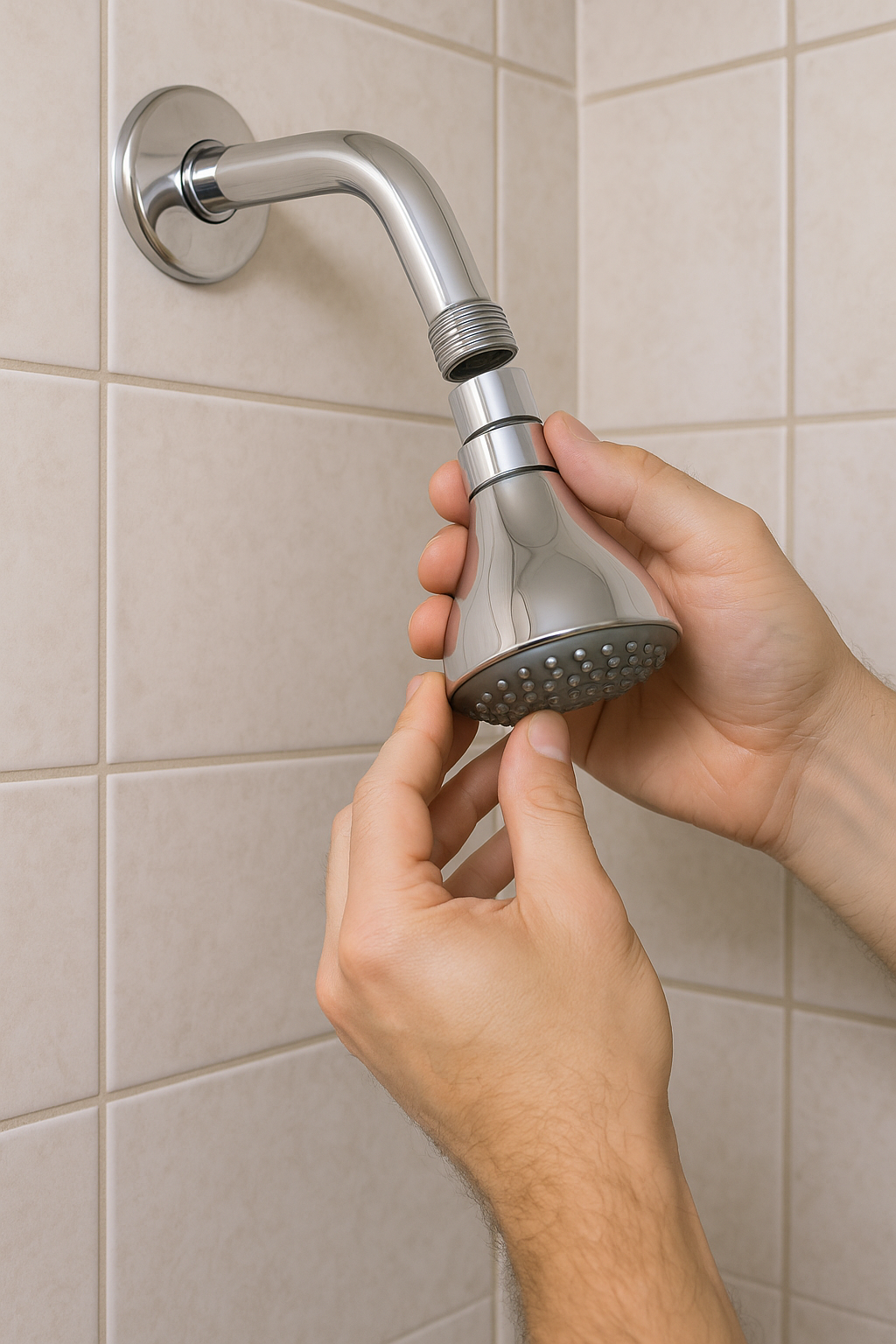 How to install a shower head
