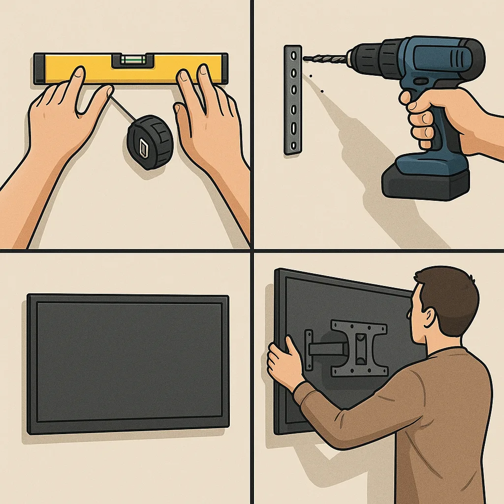 How to mount a tv on the wall
